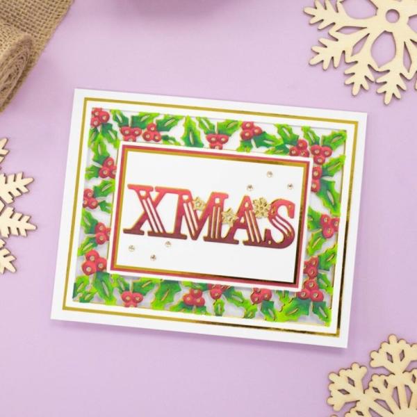 Gemini - Stanzschablone "Happy Xmas" Frames & Sentiments Dies