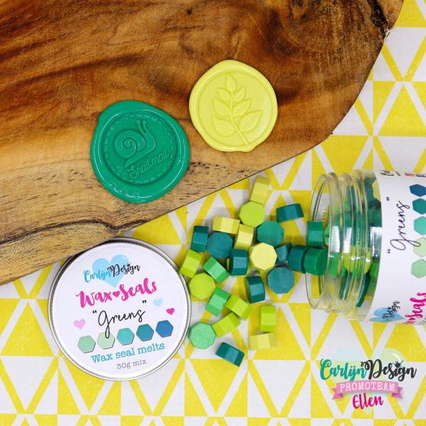 Carlijn Design - Wachsperlen "Greens" Wax Seal Melts 30g