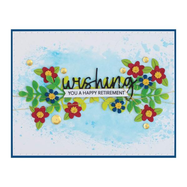 Spellbinders - Stempelset & Stanzschablone "Snowflake Wishes" Clear Stamps & Dies