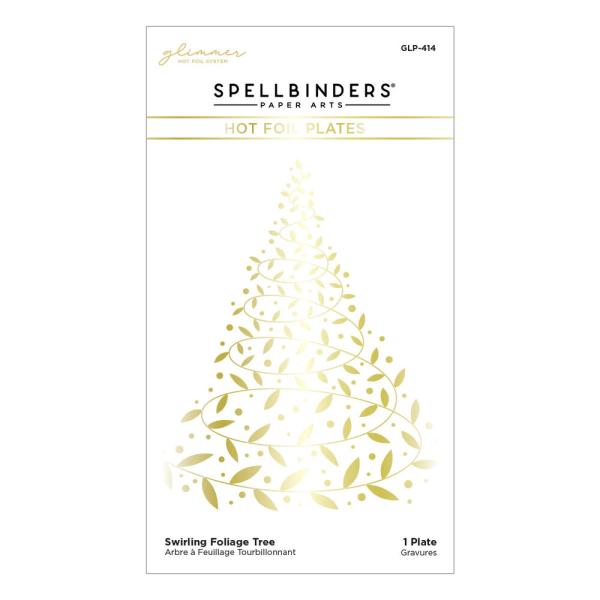 Spellbinders - Heißfolien-Platte "Swirling Foliage Tree" Hot Foil Plate Glimmer