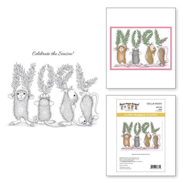 Spellbinders - Gummistempel Set "Noel" Cling Stamp