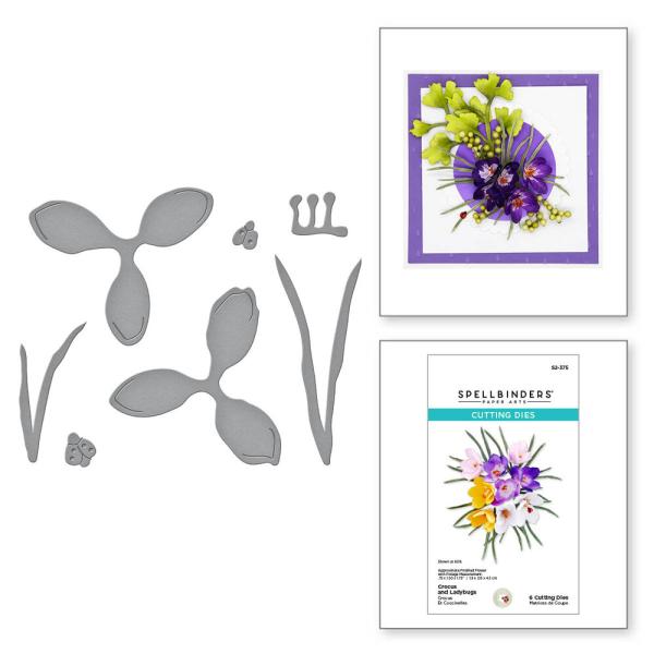 Spellbinders - Stanzschablone "Crocus and Ladybugs" Dies