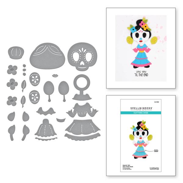 Spellbinders - Stanzschablone "Dancin' Day of the Dead Girl" Dies