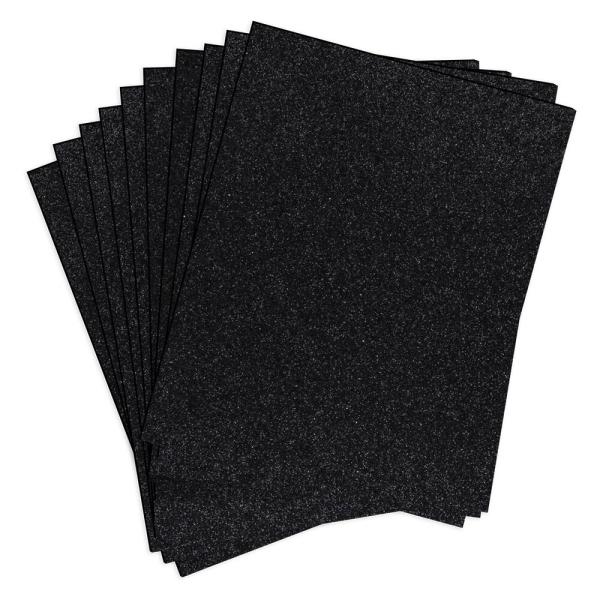 Spellbinders - Schaumstoffplatten Glitzer "Black" Glitter Foam Sheets