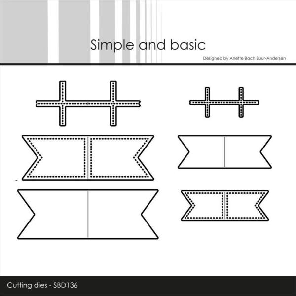 Simple and Basic - Stanzschablone 7,2x2,5 cm "Mini Flag" Dies