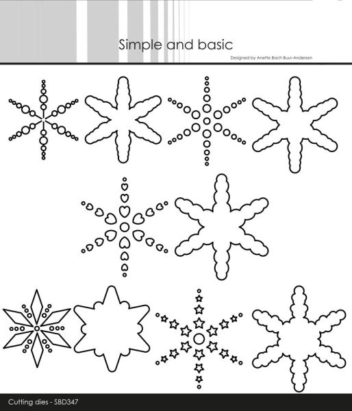 Simple and Basic - Stanzschablone 4,8x5,4 cm "Cut Out Stars" Dies