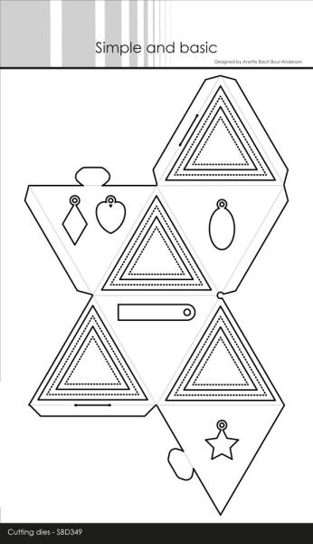 Simple and Basic - Stanzschablone 12,6x21 cm "Diamondbox" Dies