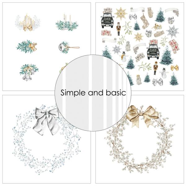 Simple and Basic - Designpapier "Elegant Christmas" Paper Pack 12x12 Inch - 8 Bogen 