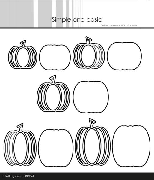 Simple and Basic - Stanzschablone 4,1x5,5 cm "Pumpkins" Dies