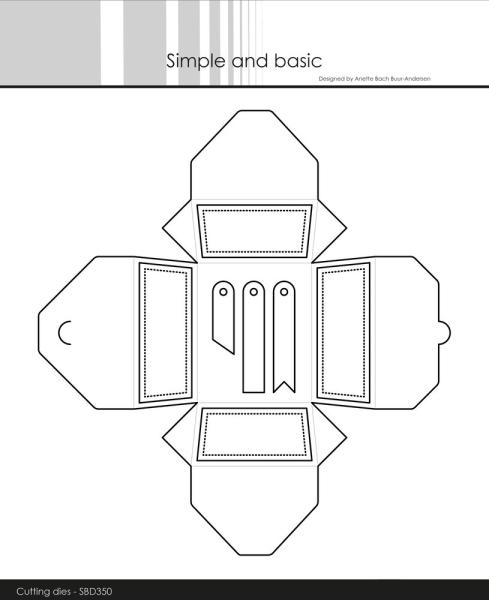 Simple and Basic - Stanzschablone 18,5x20 cm "Rectangular Giftbox" Dies