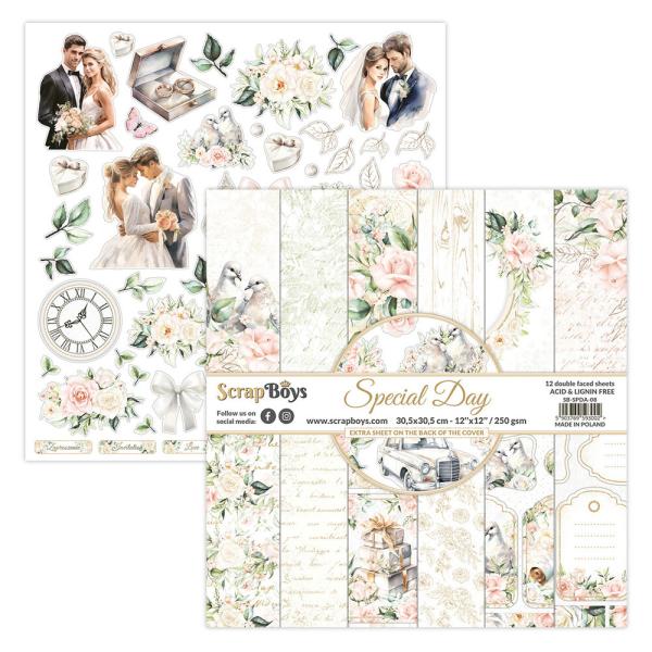 ScrapBoys - Designpapier "Special Day" Paper Pack 12x12 Inch - 12 Bogen