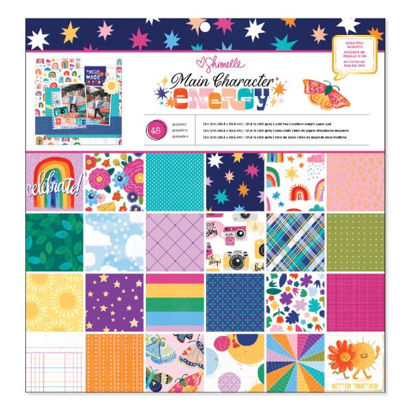 American Crafts - Designpapier "Main Character Energy" Paper Pack 12x12 Inch - 48 Bogen