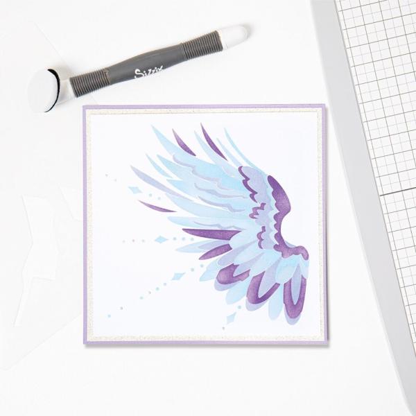 Sizzix - Schablone "Wings" Layered Stencil Design by Olivia Rose