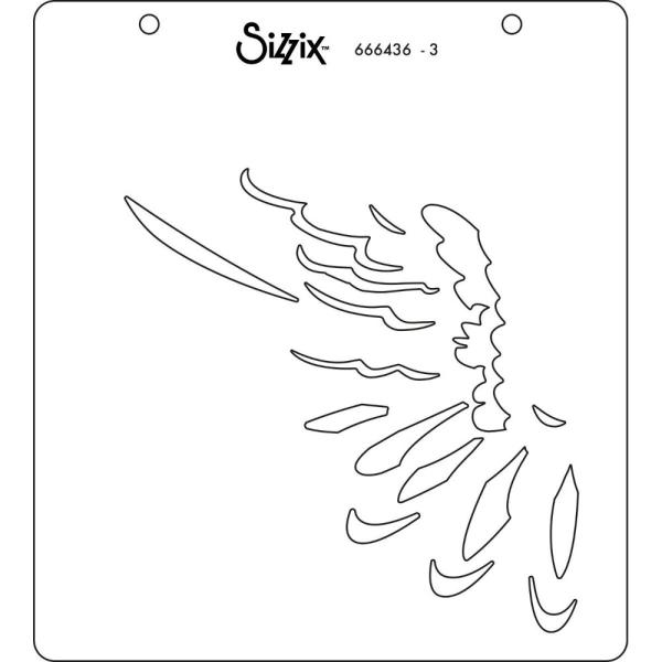 Sizzix - Schablone "Wings" Layered Stencil Design by Olivia Rose