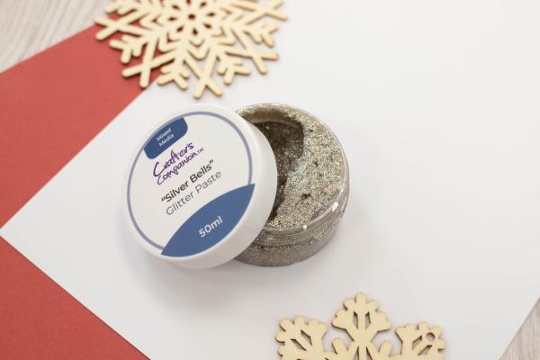 Crafters Companion - Mixed Media Glitter Paste "Silver Bells"