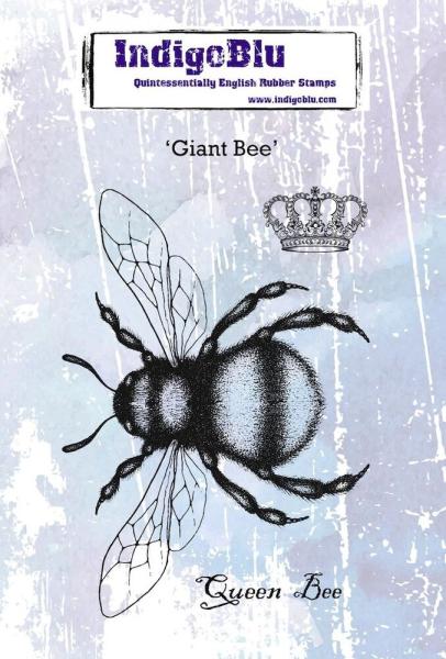 IndigoBlu - Gummistempel Set "Giant Bee" A6 Rubber Stamp