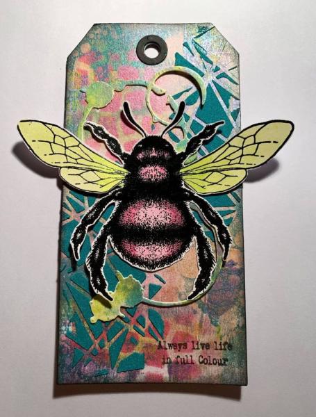 IndigoBlu - Gummistempel Set "Giant Bee" A6 Rubber Stamp