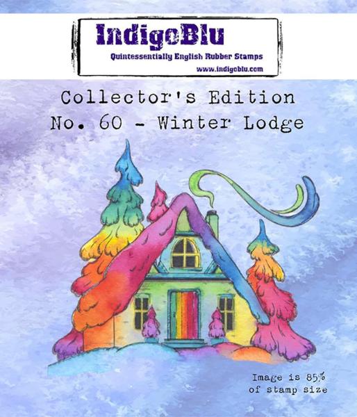 IndigoBlu - Gummistempel "Winter Cottage" Rubber Stamp