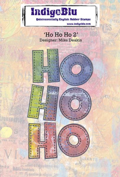 IndigoBlu - Gummistempel "Ho Ho Ho II" A6 Rubber Stamp