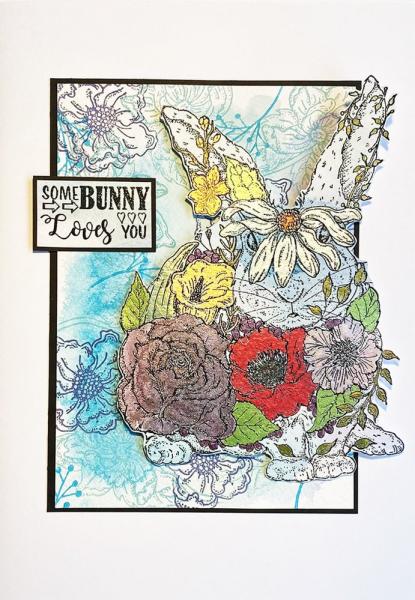 IndigoBlu - Gummistempel Set "Bunny Rabbit" A5 Rubber Stamp