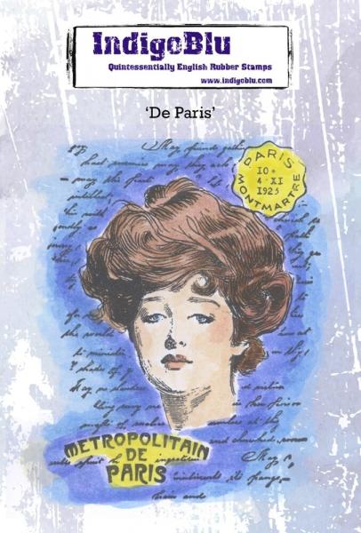 IndigoBlu - Gummistempel "De Paris" A6 Rubber Stamp