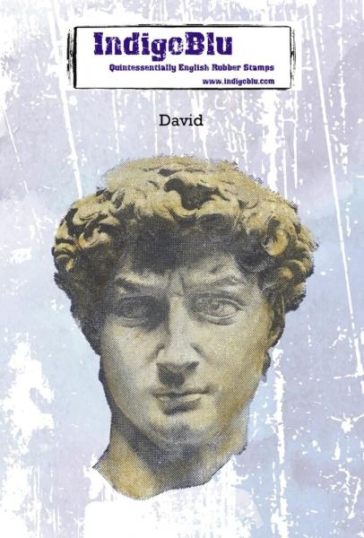 IndigoBlu - Gummistempel "David" A6 Rubber Stamp