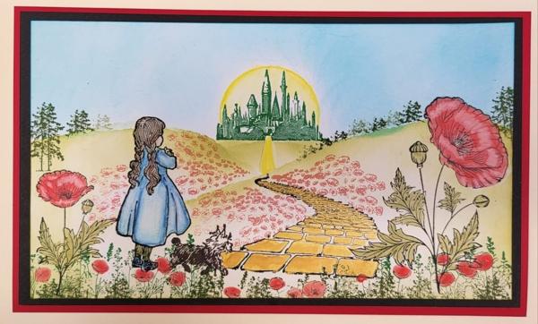 IndigoBlu - Gummistempel Set "Yellow Brick Road" A6 Rubber Stamp