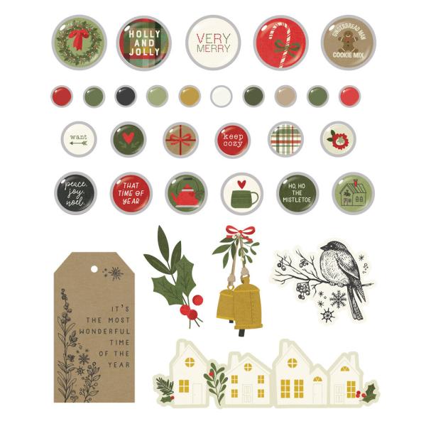 Simple Stories - Decorative Brads "The Holiday Life" 