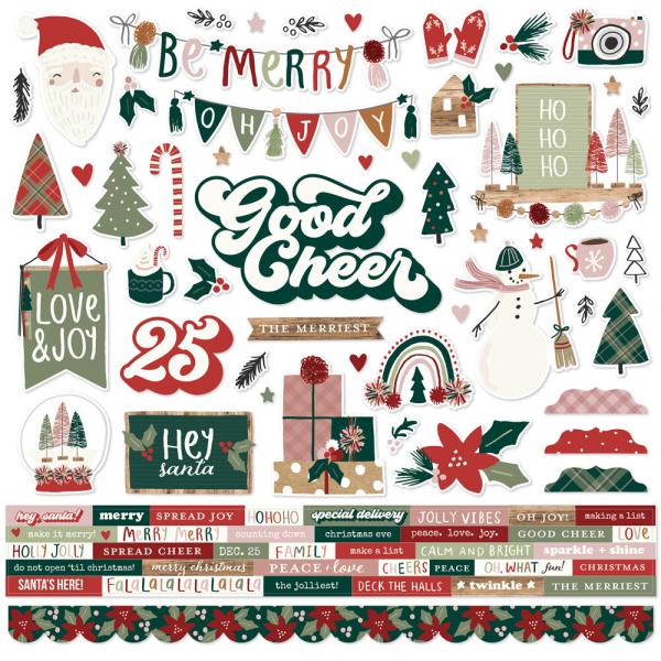 Simple Stories - Collections Kit "Boho Christmas" 12 Bogen Designpapier