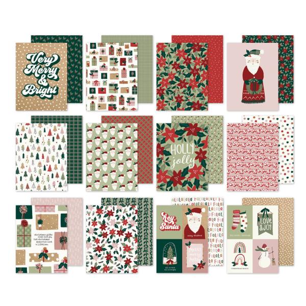 Simple Stories - Designpapier "Boho Christmas" Paper Pack 6x8 Inch - 24 Bogen