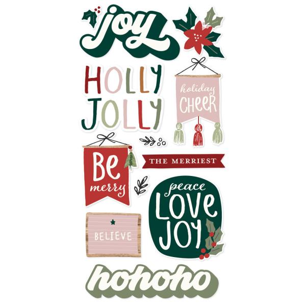 Simple Stories - Aufkleber "Boho Christmas" Foam Sticker