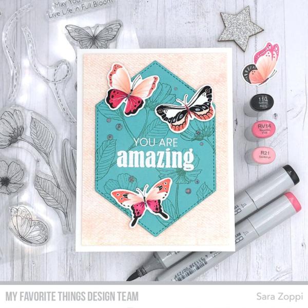 My Favorite Things - Gummistempel "Denim" 6x6" Background Rubber Stamp