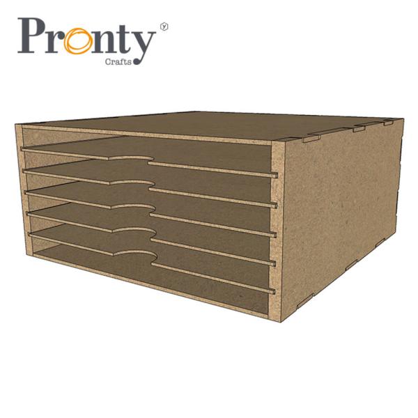 Pronty Crafts - MDF Organizer Grundbox für Papier "Big Box Paper Storage"