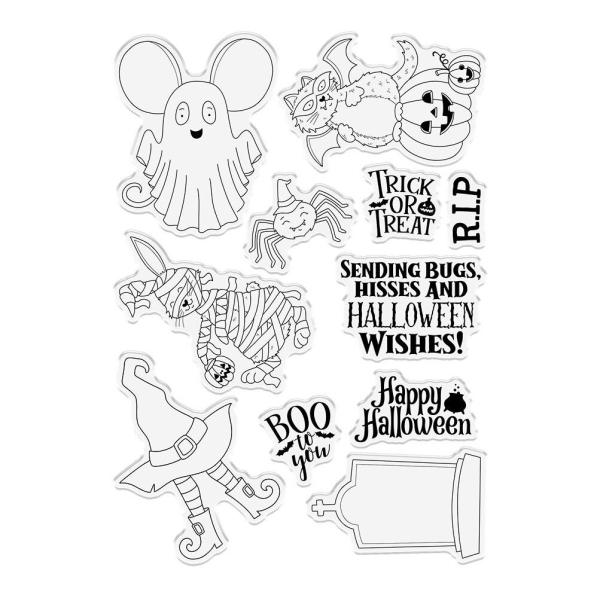 Crafters Companion - Stempelset "All Hallows Eve" Clear Stamps