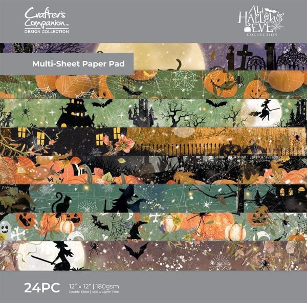 Crafters Companion - Designpapier "All Hallows Eve" Paper Pack 12x12 Inch - 24 Bogen