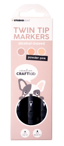 Creative Craft Lab - Studio Light - Alkoholmarker "Powder Pink" Twin Tip Markers