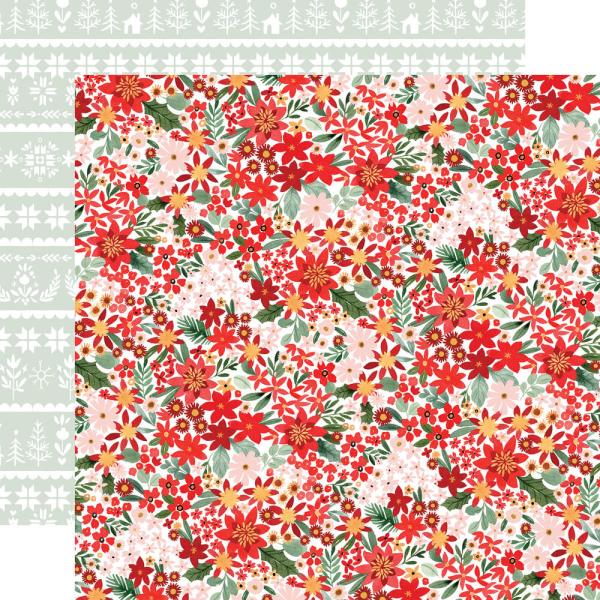 Carta Bella - Designpapier "Peaceful Christmas Flora" Collection Kit 12x12 Inch - 12 Bogen  