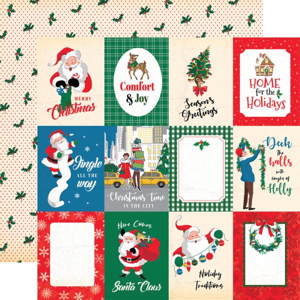 Carta Bella - Designpapier "Season's Greetings" Paper Pad 6x6 Inch - 24 Bogen