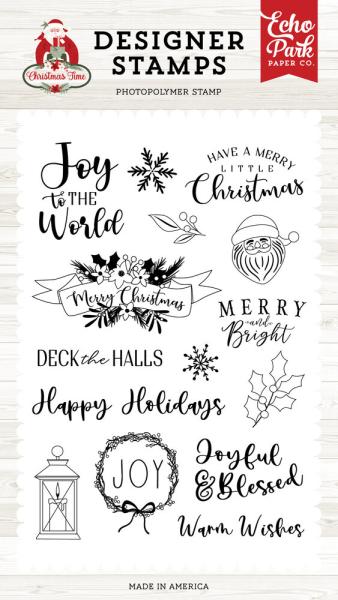 Echo Park - Stempelset "Joy Wreath Designer" Clear Stamps