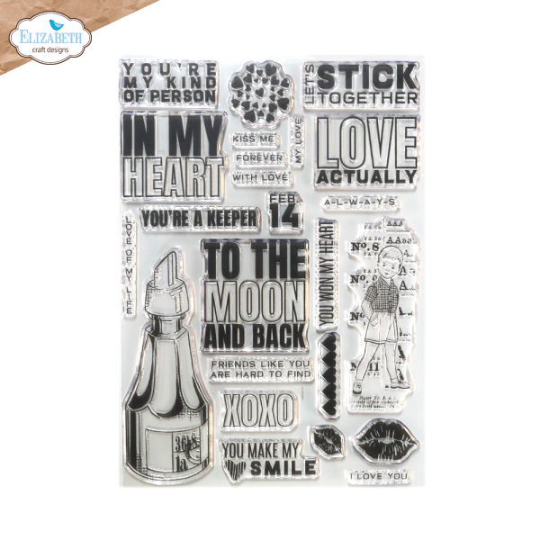 Elisabeth Craft Designs - Stempelset "Let's Stick Together" Clear Stamps