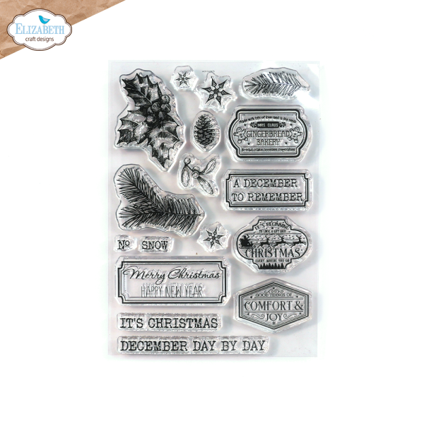 Elisabeth Craft Designs - Stempelset "December to Remember" Clear Stamps