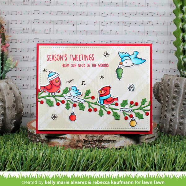 Lawn Fawn - Stempelset "Winter Birds" Clear Stamps