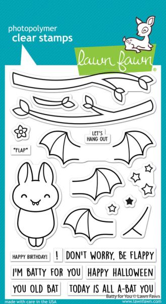 Lawn Fawn - Stempelset "Batty For You" Clear Stamps