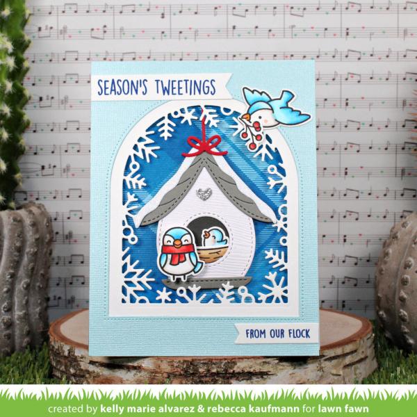 Lawn Fawn - Stanzschablone "Build-A-Birdhouse Christmas" Add-on Die