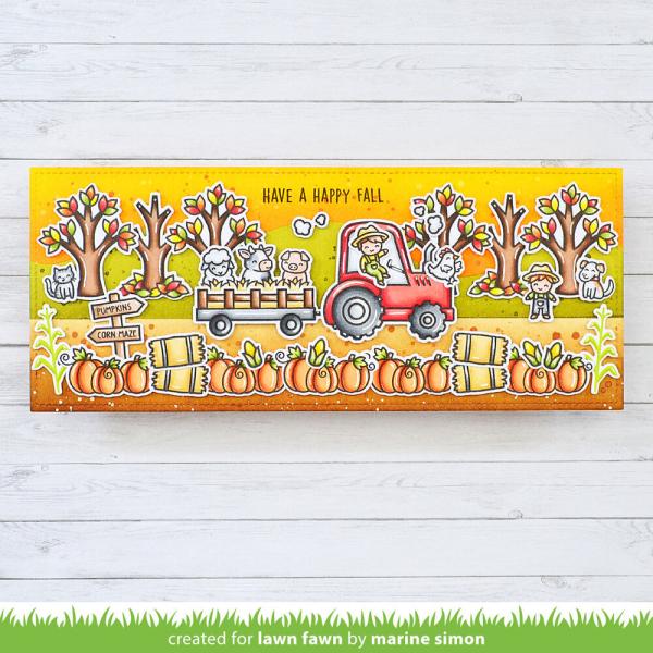 Lawn Fawn - Stempelset "Hay There, Hayrides!" Clear Stamps