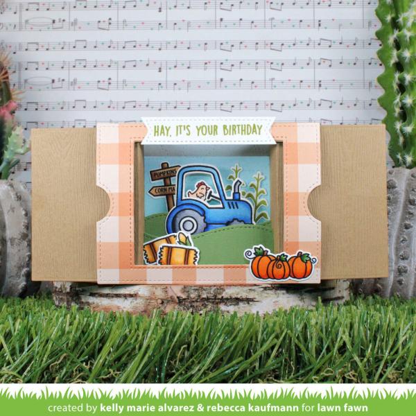 Lawn Fawn - Stempelset "Hay There, Hayrides!" Clear Stamps