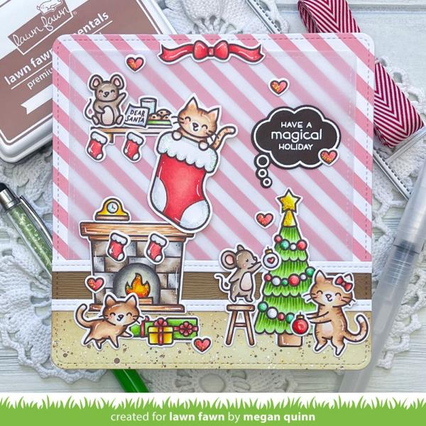 Lawn Fawn - Stempelset "Pawsitive Christmas" Clear Stamps