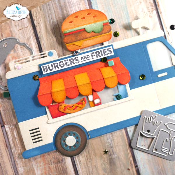 Elizabeth Craft Designs - Stanzschalone "Food Truck Accessories" Dies