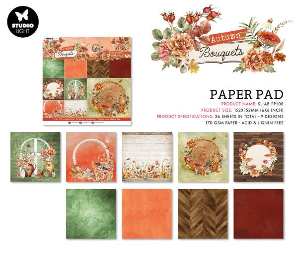 Studio Light - Designpapier "Deep Forest" Paper Pack 6x6 Inch - 36 Bogen