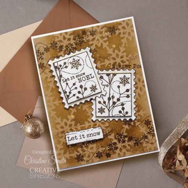 Woodware - Stempelset "Christmas Junk Labels" Clear Stamps Design by Francoise Read